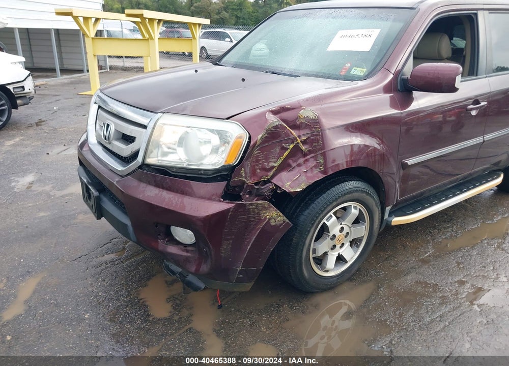 2010 HONDA PILOT TOURING VIN: 5FNYF4H82AB030641