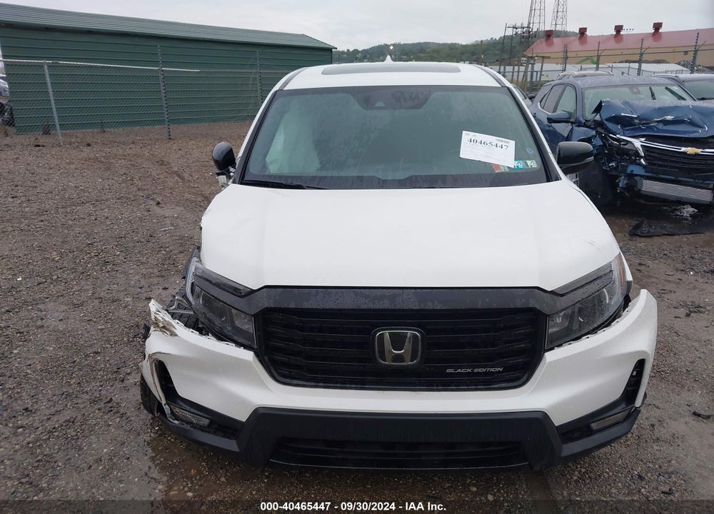 2022 HONDA RIDGELINE BLACK EDITION VIN: 5FPYK3F88NB006012