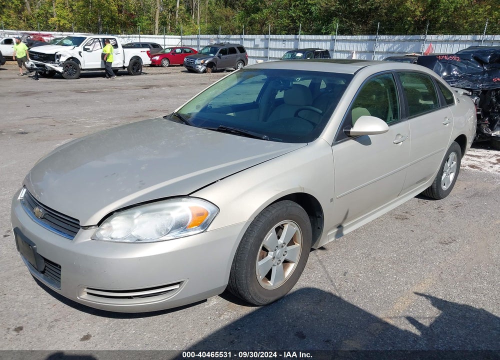 2009 CHEVROLET IMPALA LT VIN: 2G1WT57K291122214