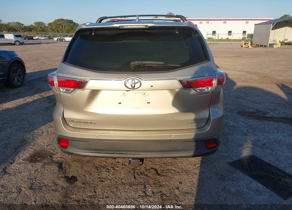 2016 TOYOTA HIGHLANDER LIMITED V6 VIN: 5TDYKRFH5GS127333