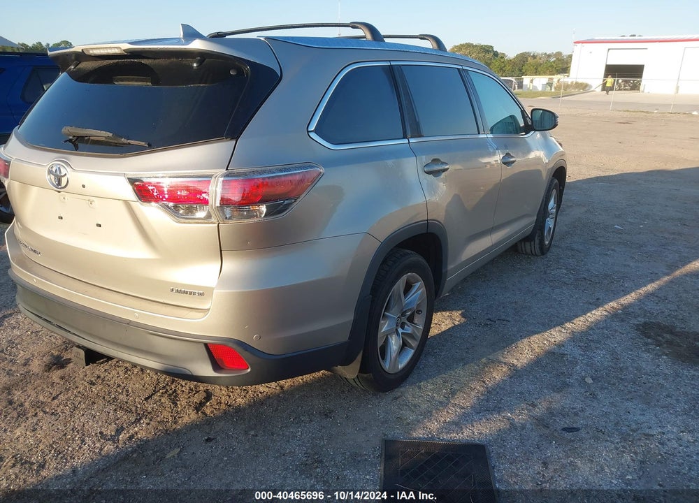 2016 TOYOTA HIGHLANDER LIMITED V6 VIN: 5TDYKRFH5GS127333
