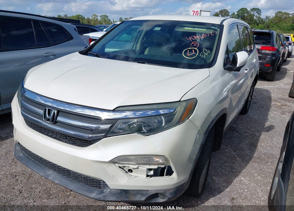 2017 HONDA PILOT EX VIN: 5FNYF5H33HB009043