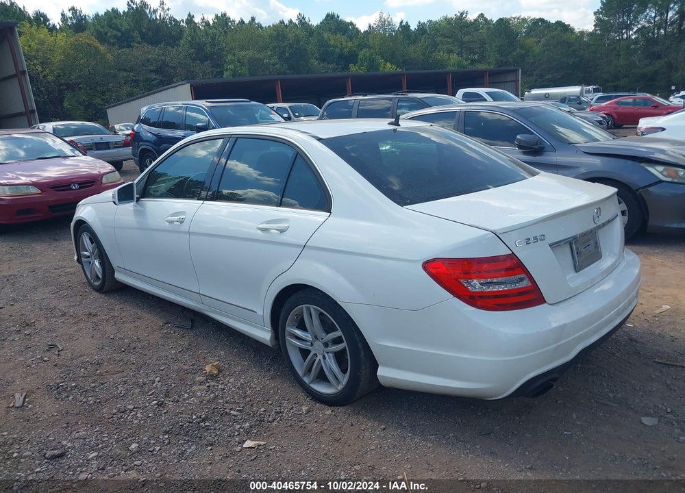 2013 MERCEDES-BENZ C 250 VIN: WDDGF4HB4DR301369