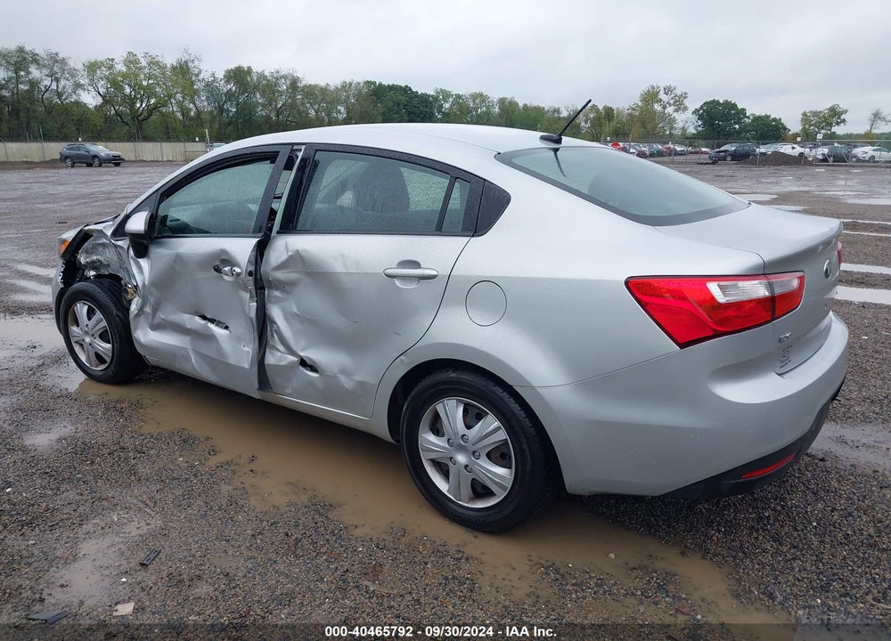 2013 KIA RIO LX VIN: KNADM4A37D6289724