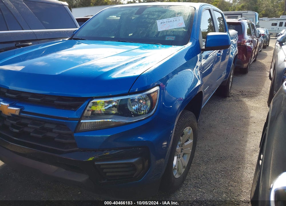2022 CHEVROLET COLORADO 2WD SHORT BOX LT VIN: 1GCGSCEA3N1308938