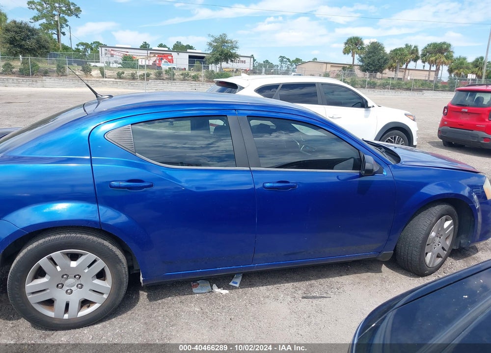 2013 DODGE AVENGER SE VIN: 1C3CDZAB2DN742726