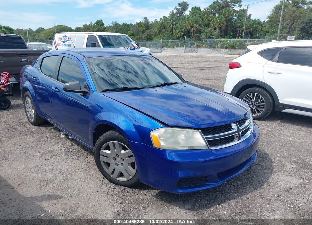 2013 DODGE AVENGER SE VIN: 1C3CDZAB2DN742726