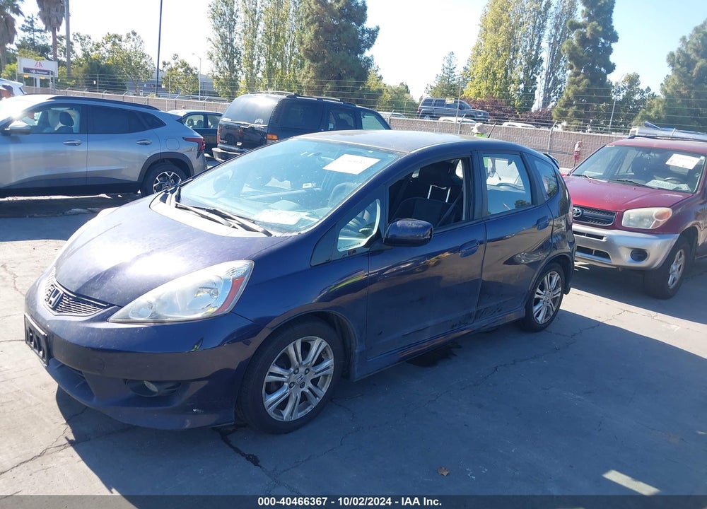 2009 HONDA FIT SPORT VIN: JHMGE88419S011238