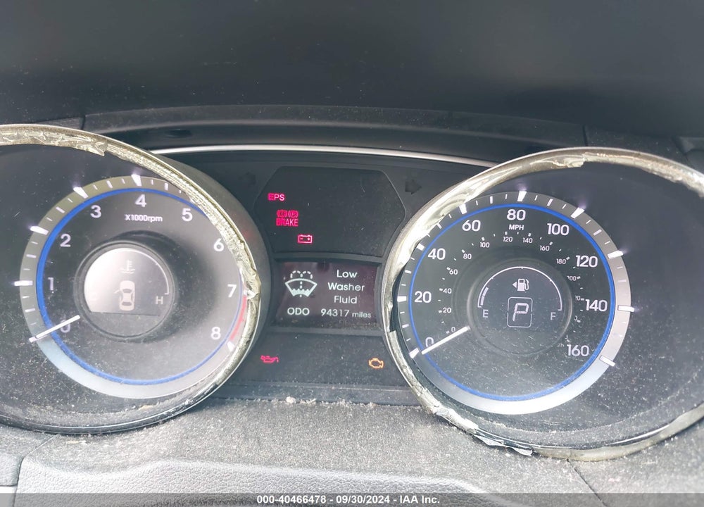 2013 HYUNDAI SONATA GLS VIN: 5NPEB4ACXDH554090
