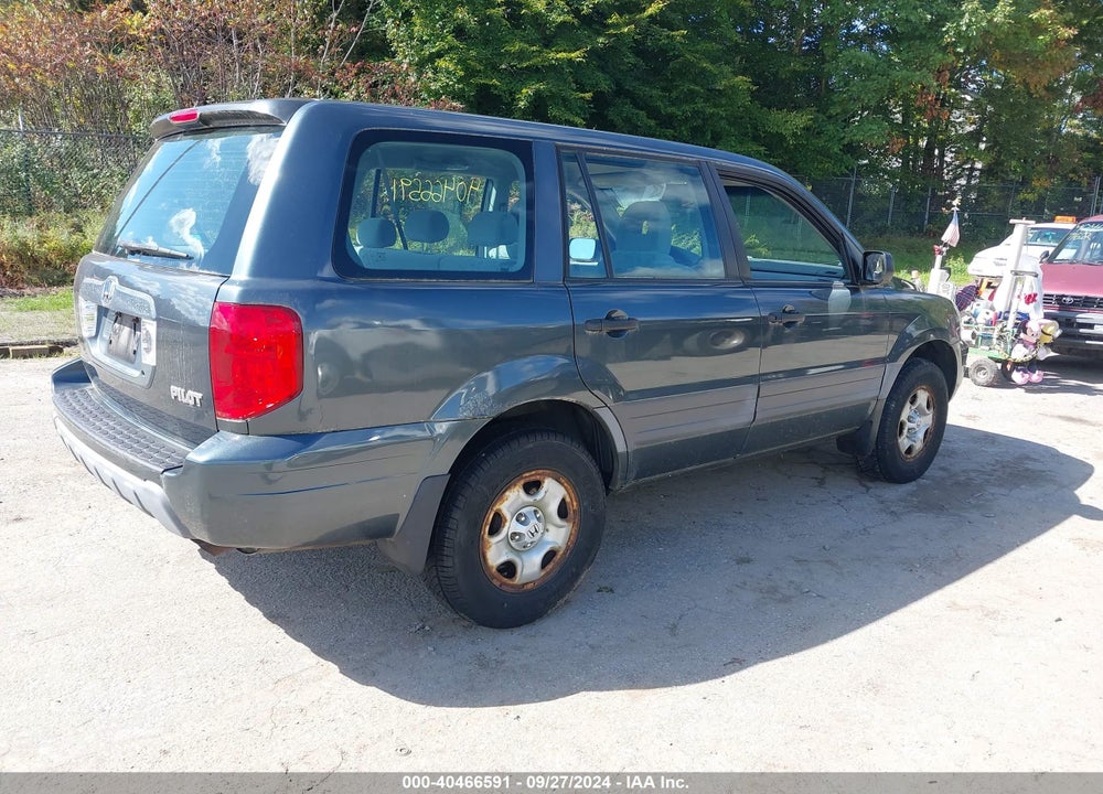 2005 HONDA PILOT LX VIN: 2HKYF18125H559693