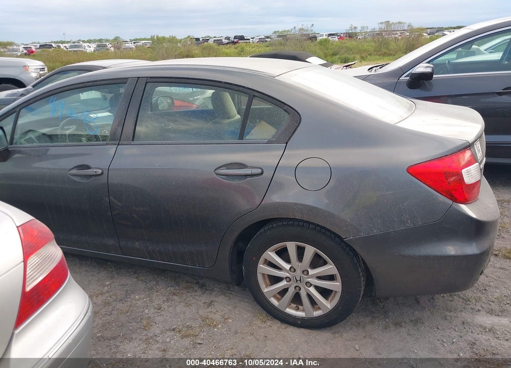 2012 HONDA CIVIC EX VIN: 2HGFB2F87CH311505