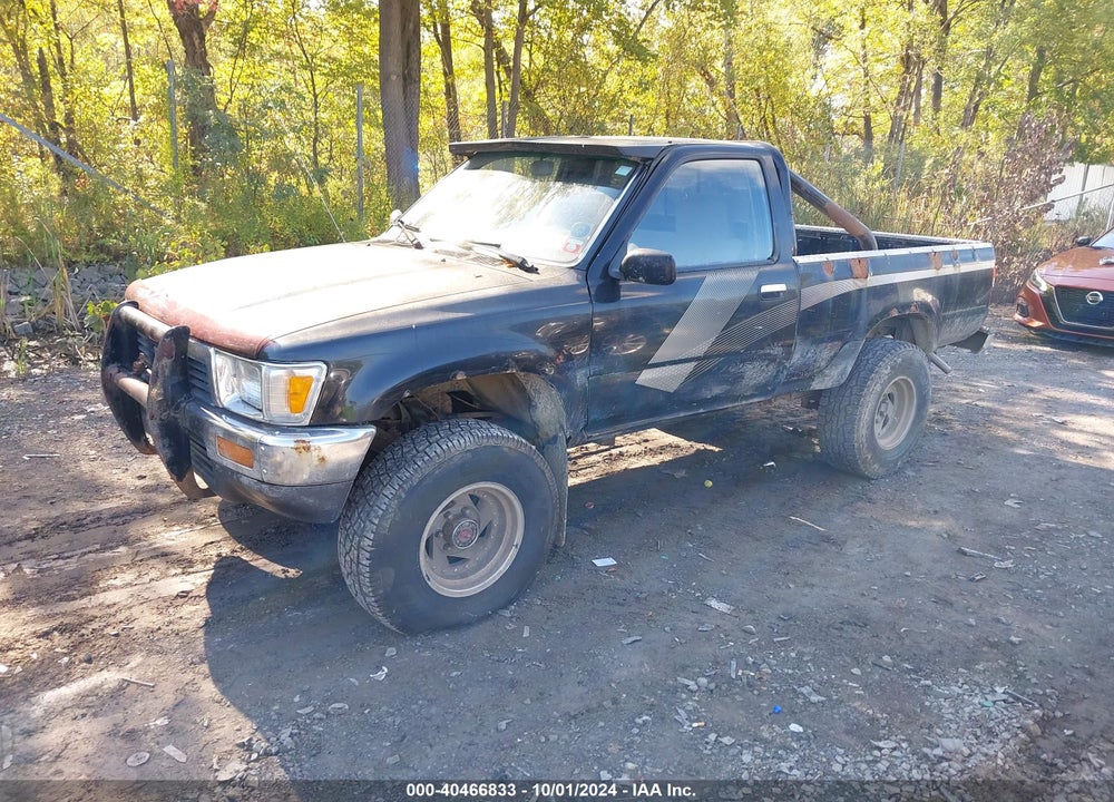 1989 TOYOTA PICKUP 1/2 TON SHT WHEELBASE DLX VIN: JT4RN01P8K7014100