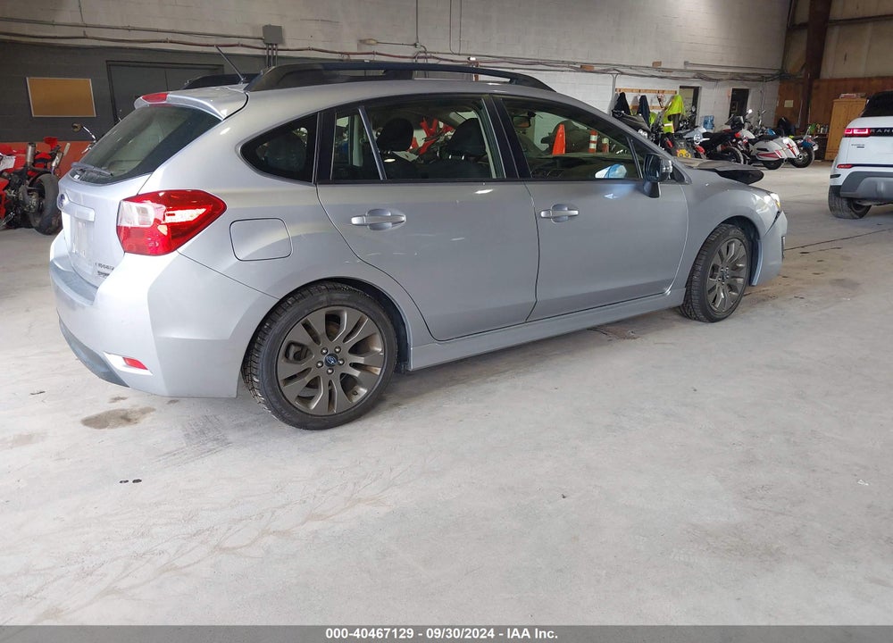 2016 SUBARU IMPREZA 2.0I SPORT PREMIUM VIN: JF1GPAP68G8269469