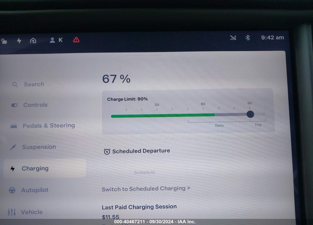 2019 TESLA MODEL S VIN: 5YJSA1E49KF331235