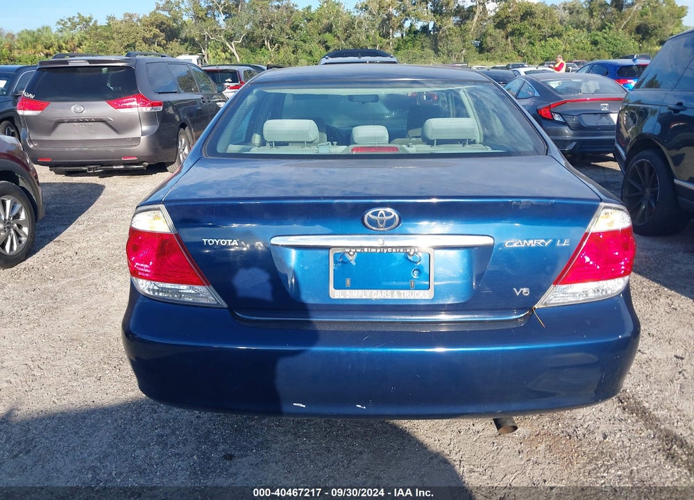 2006 TOYOTA CAMRY LE V6 VIN: 4T1BF30K76U113869