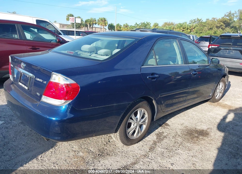 2006 TOYOTA CAMRY LE V6 VIN: 4T1BF30K76U113869