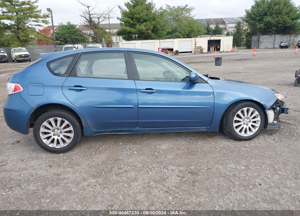 2009 SUBARU IMPREZA VIN: JF1GH60649H812324
