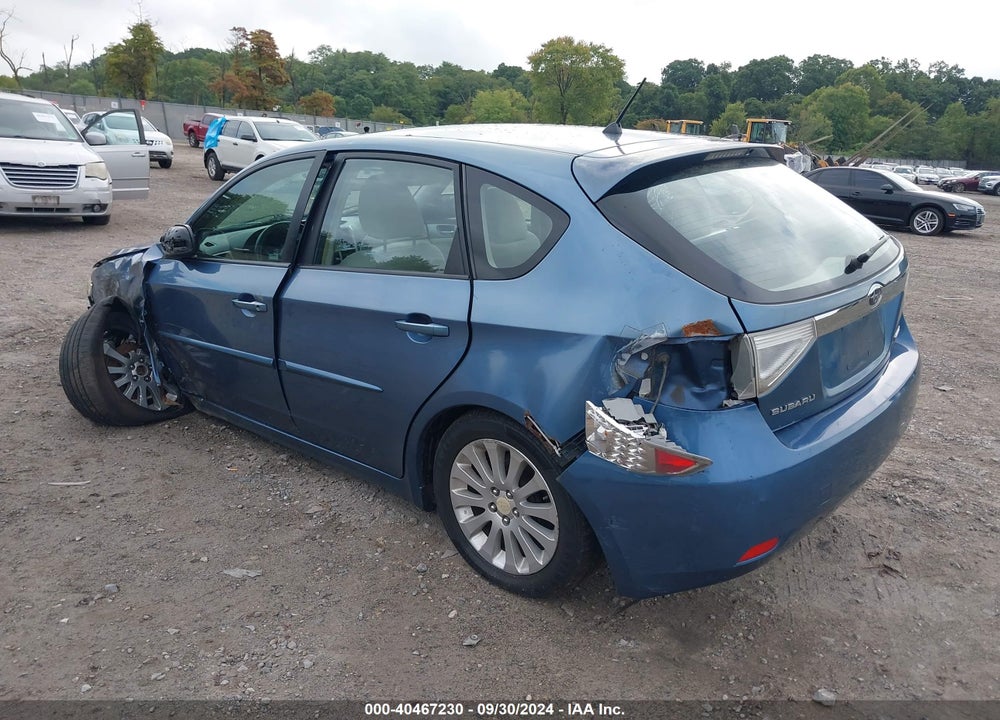 2009 SUBARU IMPREZA VIN: JF1GH60649H812324