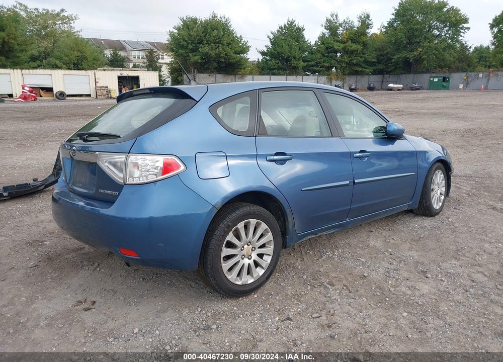 2009 SUBARU IMPREZA VIN: JF1GH60649H812324