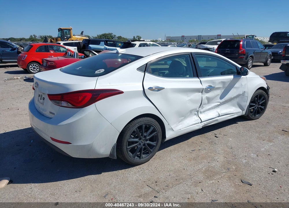 2015 HYUNDAI ELANTRA LIMITED VIN: 5NPDH4AE8FH596613