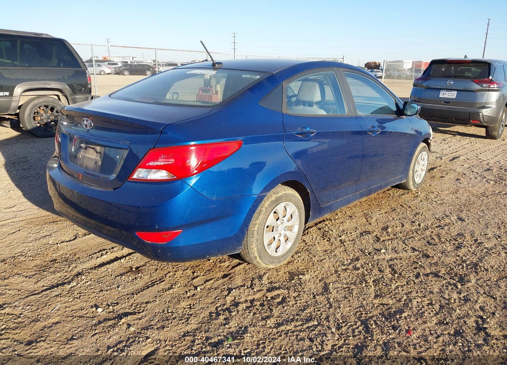 2016 HYUNDAI ACCENT SE VIN: KMHCT4AEXGU106329