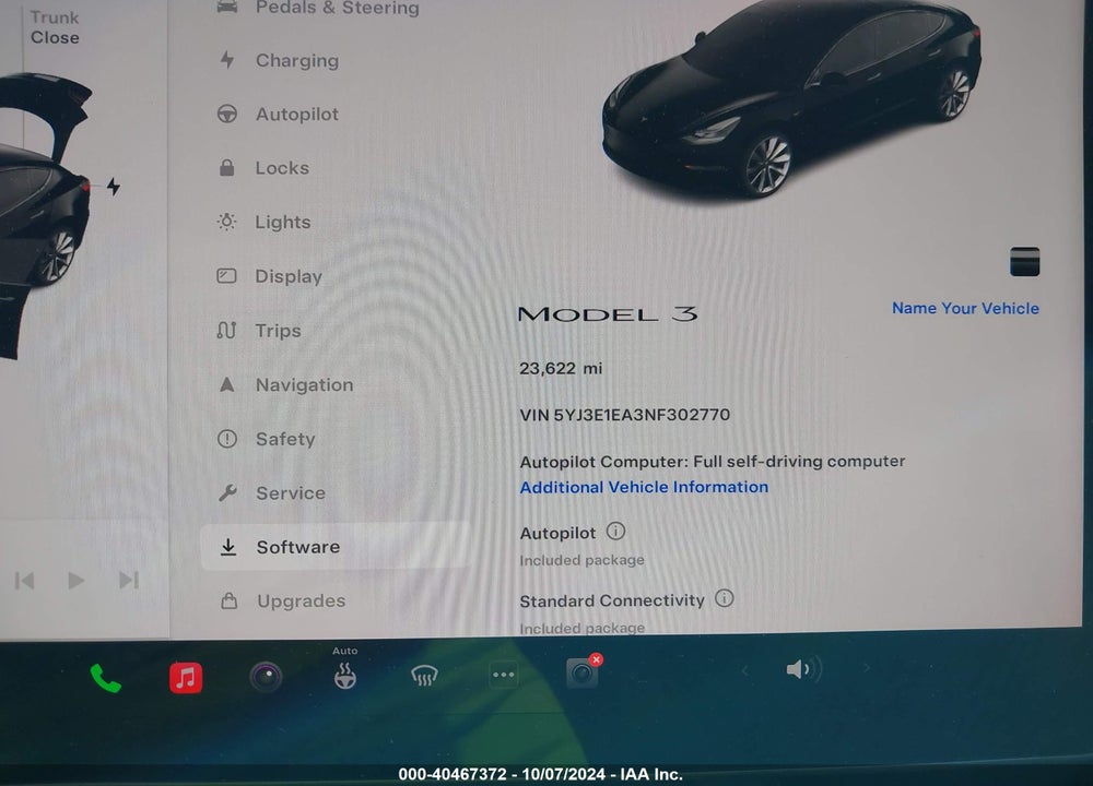 2022 TESLA MODEL 3 VIN: 5YJ3E1EA3NF302770