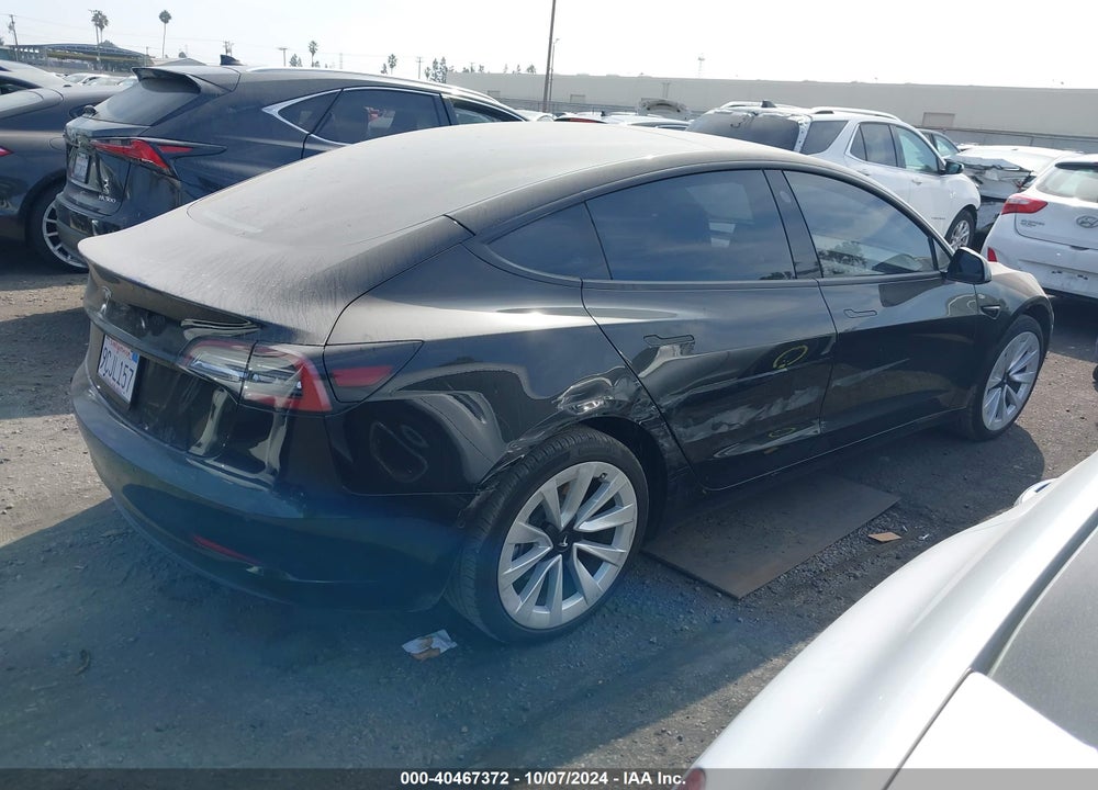2022 TESLA MODEL 3 VIN: 5YJ3E1EA3NF302770
