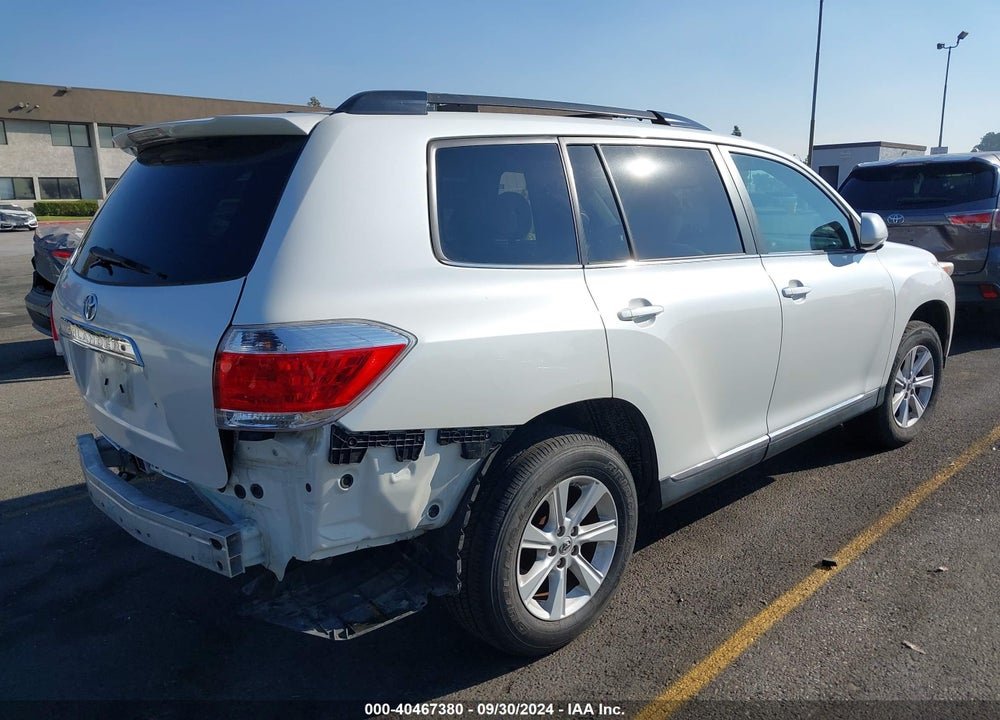 2012 TOYOTA HIGHLANDER SE V6 VIN: 5TDZK3EHXCS063741