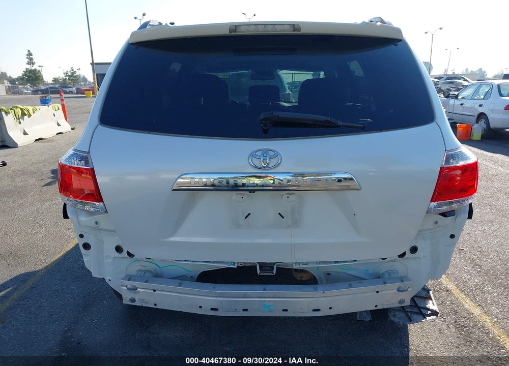 2012 TOYOTA HIGHLANDER SE V6 VIN: 5TDZK3EHXCS063741