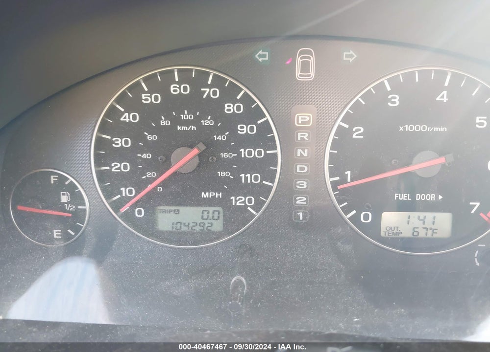 2003 SUBARU OUTBACK VIN: 4S3BH675037622468