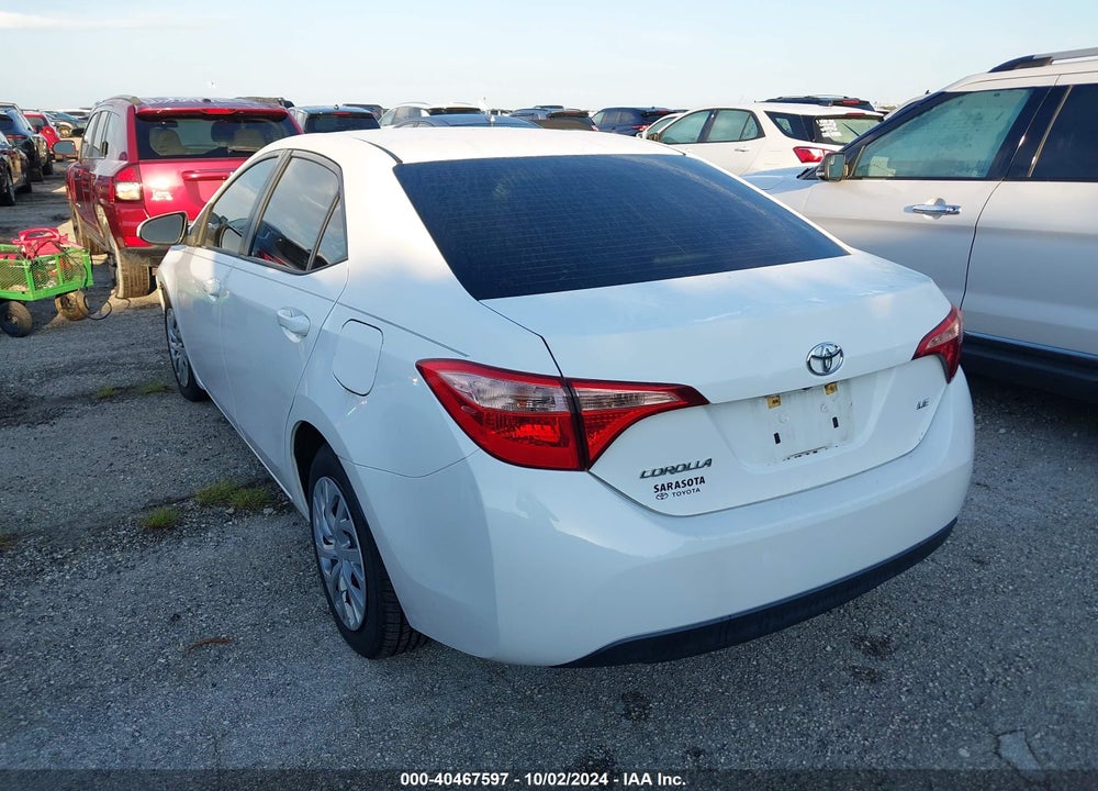 2019 TOYOTA COROLLA LE VIN: 2T1BURHE0KC175519