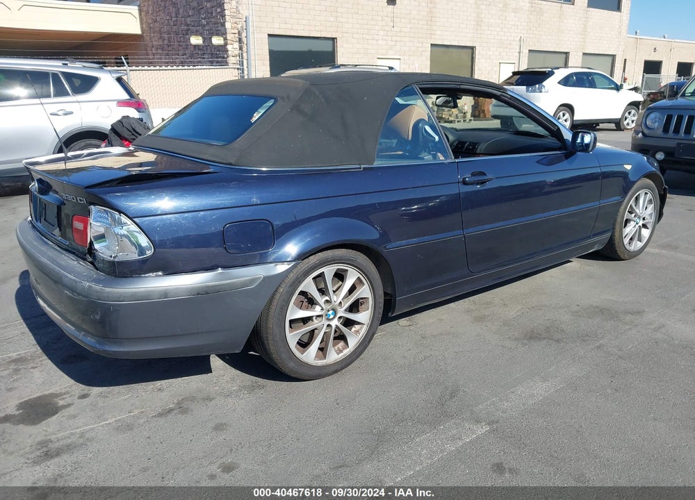 2005 BMW 330CI VIN: WBABW53495PL52511