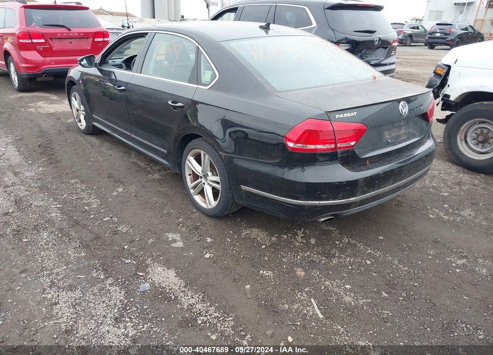 2012 VOLKSWAGEN PASSAT 3.6L V6 SEL PREMIUM VIN: 1VWCM7A30CC099101