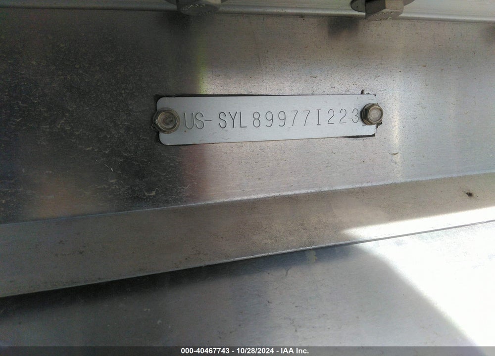 2023 SYLVAN PONTOON VIN: SYL899771223