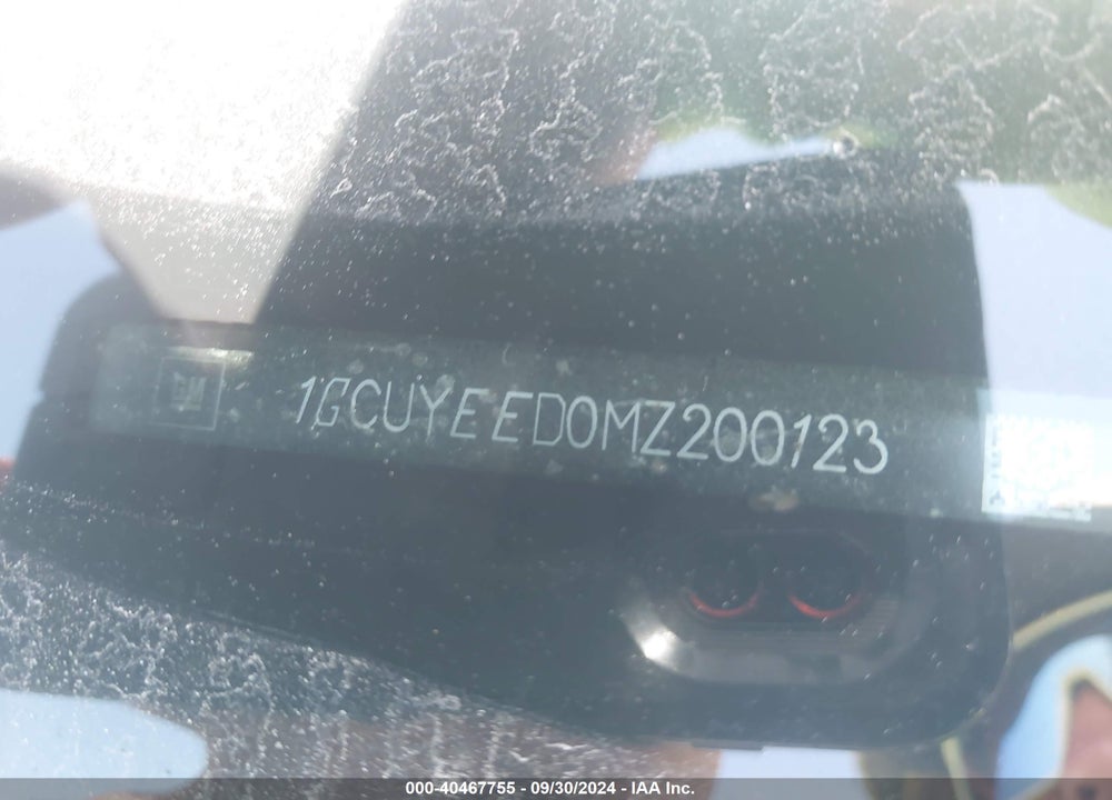 2021 CHEVROLET SILVERADO 1500 VIN: 1GCUYEED0MZ200123
