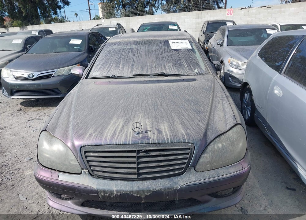 2003 MERCEDES-BENZ S 55 AMG VIN: WDBNG74J43A370667
