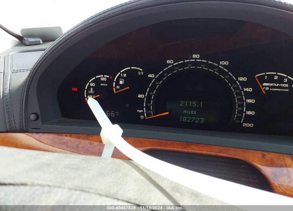 2003 MERCEDES-BENZ S 55 AMG VIN: WDBNG74J43A370667