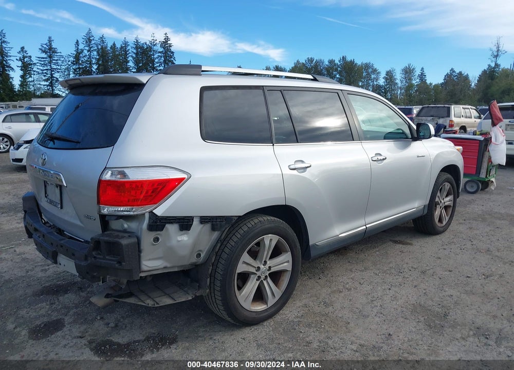 2012 TOYOTA HIGHLANDER LIMITED V6 VIN: 5TDDK3EH6CS104537