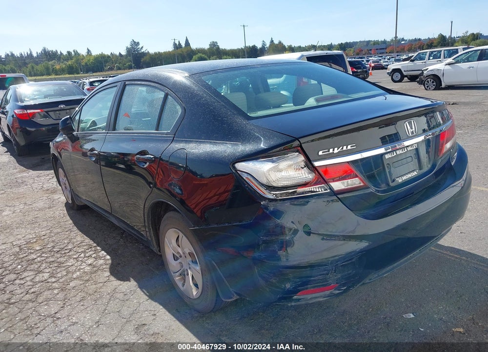 2013 HONDA CIVIC LX VIN: 19XFB2F50DE239550