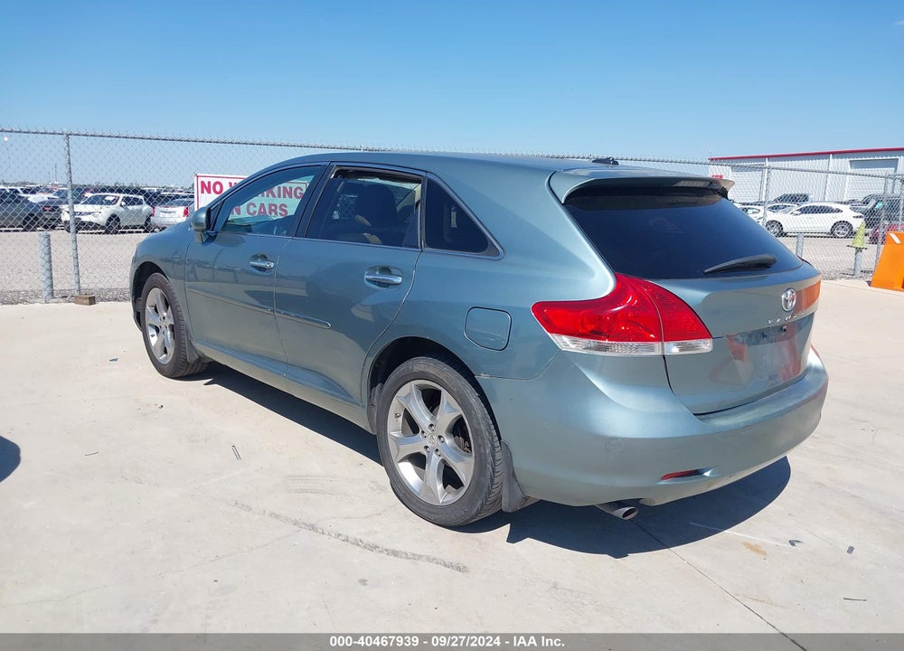 2009 TOYOTA VENZA BASE V6 VIN: 4T3ZK11A69U013178