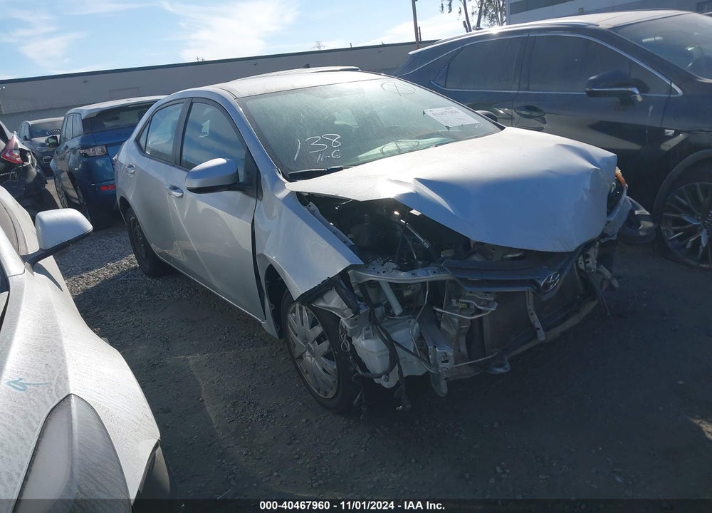 2016 TOYOTA COROLLA LE VIN: 2T1BURHE1GC705293
