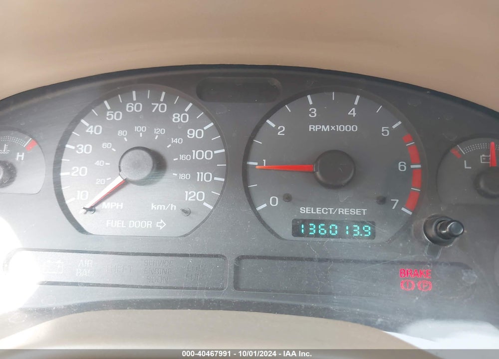 2000 FORD MUSTANG VIN: 1FAFP4445YF286730