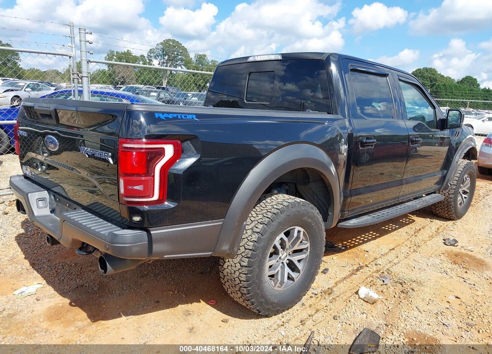 2017 FORD F-150 RAPTOR VIN: 1FTFW1RG8HFA19046