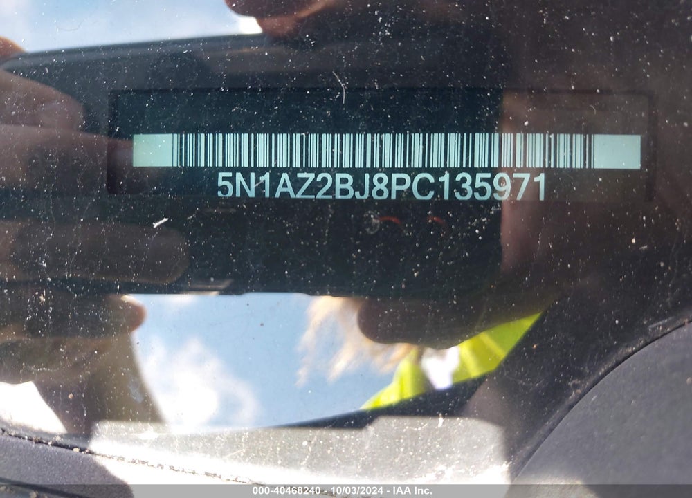 2023 NISSAN MURANO SV FWD VIN: 5N1AZ2BJ8PC135971