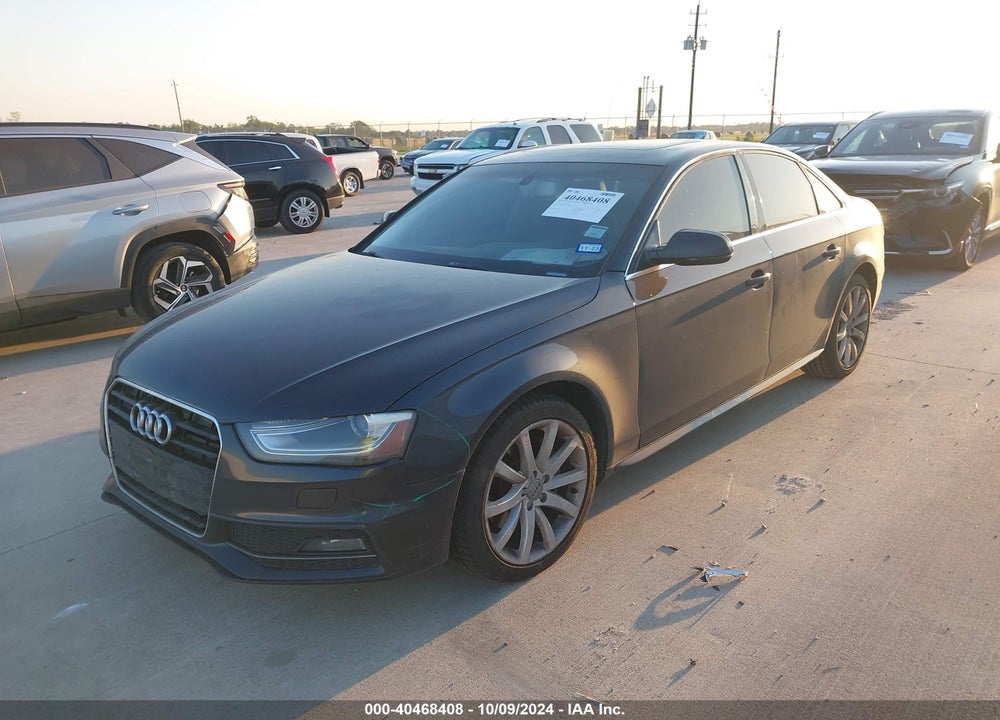 2014 AUDI A4 2.0T PREMIUM VIN: WAUAFAFL8EN018151