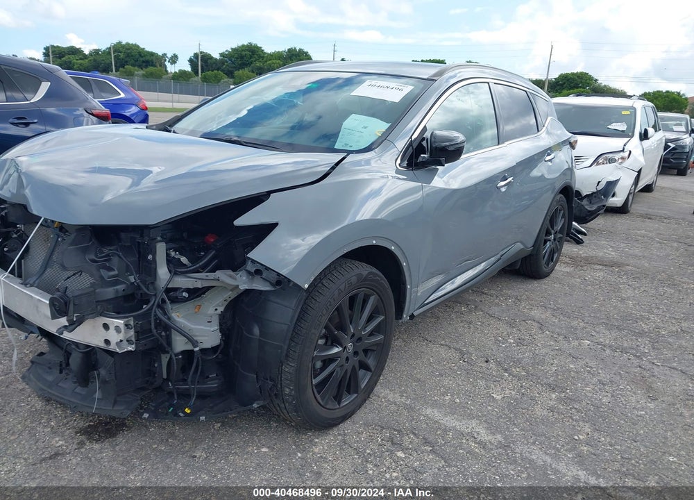 2022 NISSAN MURANO SV FWD VIN: 5N1AZ2BJ7NC128555