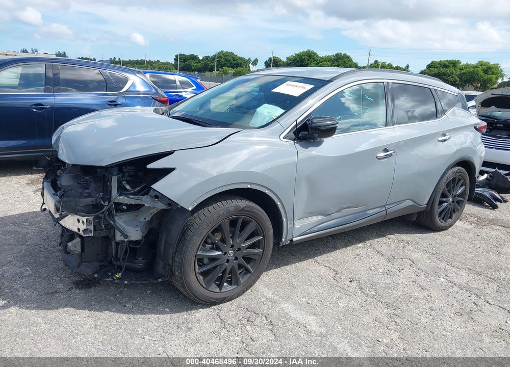 2022 NISSAN MURANO SV FWD VIN: 5N1AZ2BJ7NC128555