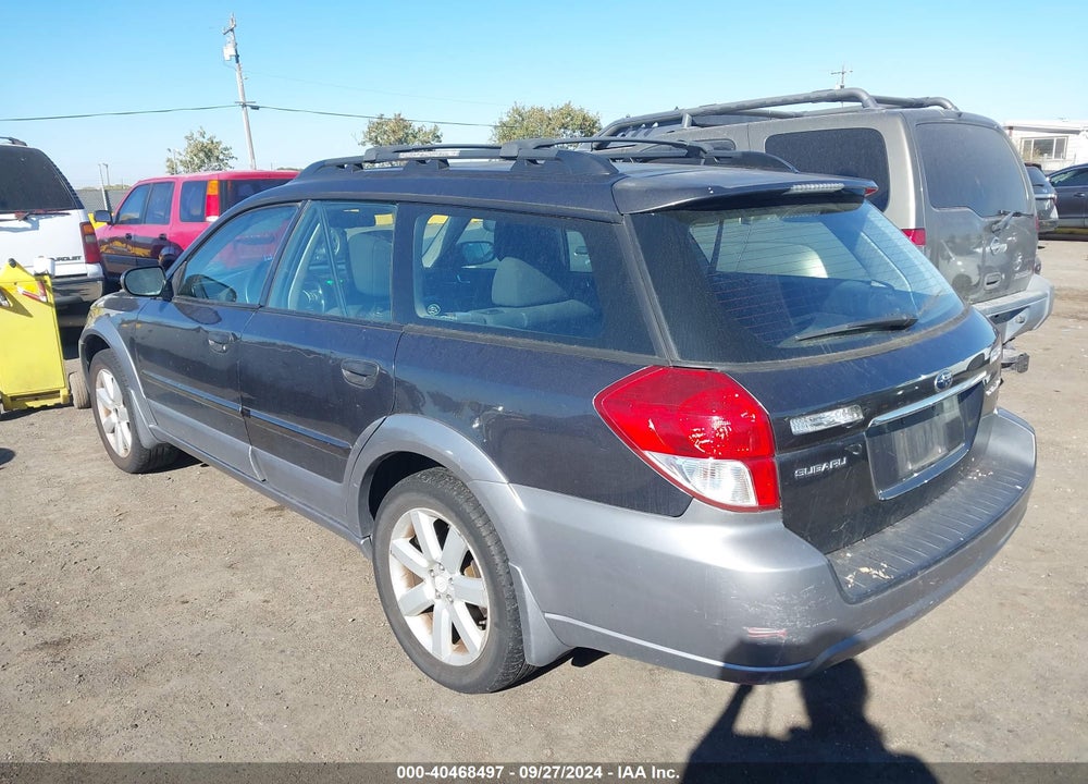 2009 SUBARU OUTBACK 2.5I VIN: 4S4BP61C697313179