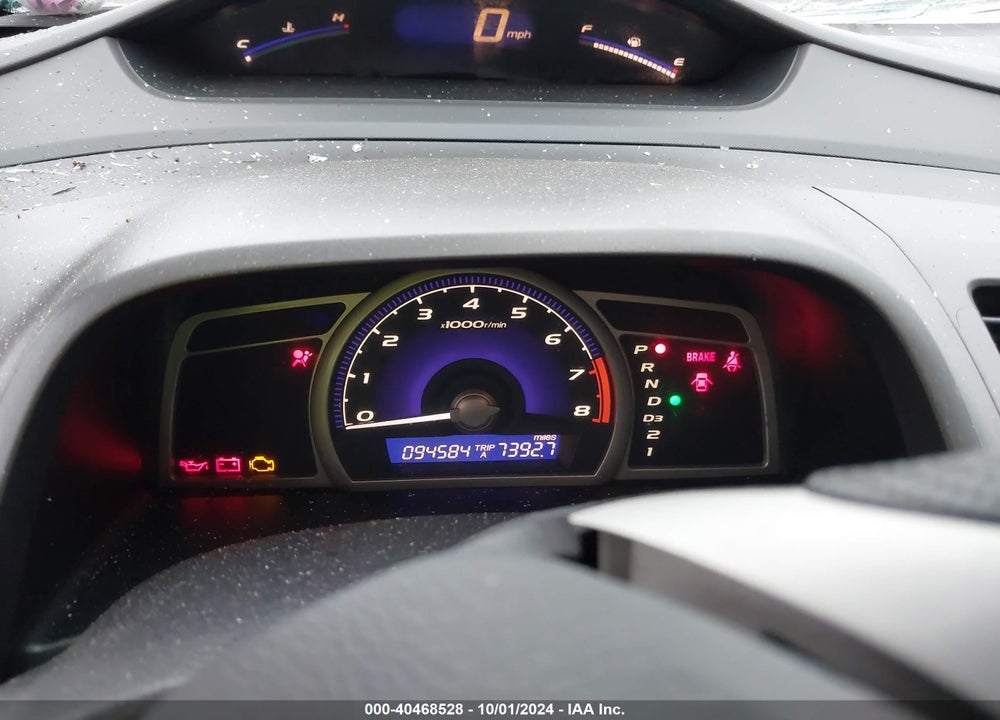 2010 HONDA CIVIC LX VIN: 2HGFA1F56AH524378