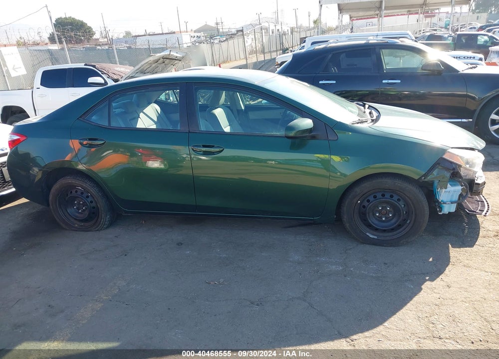 2016 TOYOTA COROLLA LE VIN: 2T1BURHE2GC559597